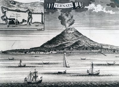 1748年頃のテルナテ島 作： Dutch School