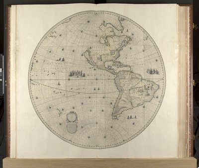 アメリカ大陸、クレンケアトラス、1660年頃（彫刻） 作： Dutch School