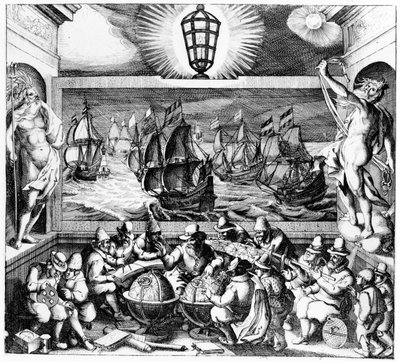 航海の光、1608 作： Dutch School