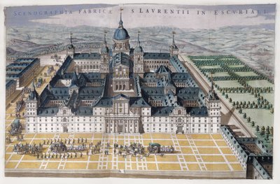 マドリッドエスコリアルの眺め、1662年頃 作： Dutch School