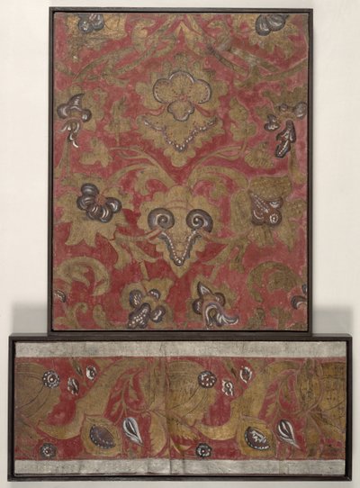 壁紙デザイン、1700年頃（革） 作： Dutch School
