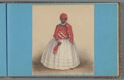 スリナムの女性、1860 作： Dutch School