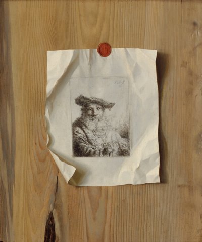 フェルディナンド・ボルによるエッチングのだまし絵 作： Dutch or Flemish 17th Century