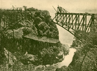 ザンベシ鉄道橋の建設、c1930。 作： ENA