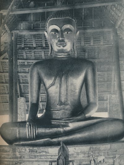 バンコク、ワットスタットの中央神殿の栄光c1935 作： ENA