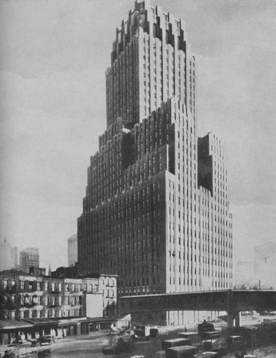 現代のニューヨーク、c1935で際立った古代バビロンの驚異 作： ENA