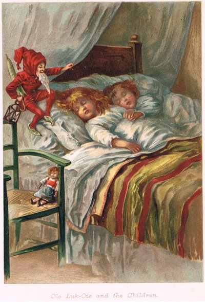 ハリスクリスチャンアンデルセン作「おとぎ話」のオレルクオイエ、1900年頃 作： E.S. Hardy
