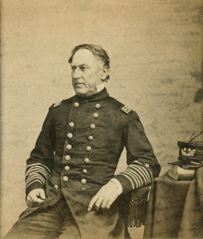 デビッド・ファラガット副提督（1801-70）c.1865 作： E. Anthony