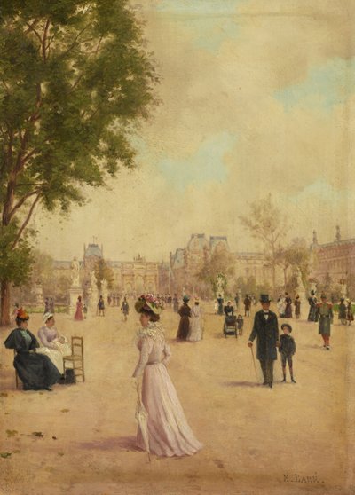 チュイルリー庭園、1883年以降 作： E. Baré