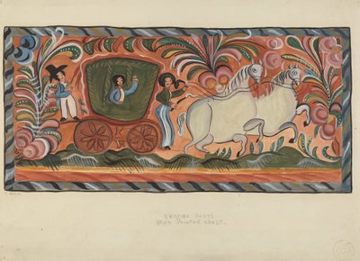油で描かれた在来松の胸、19351942。 作： E. Boyd