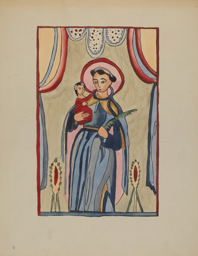 サンアントニオの祭壇画のパネル、c。 1936年。 作： E. Boyd