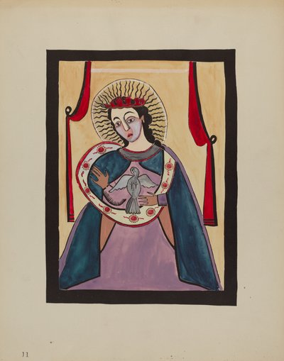 聖霊のレタブラ、c。 1936年。 作： E. Boyd