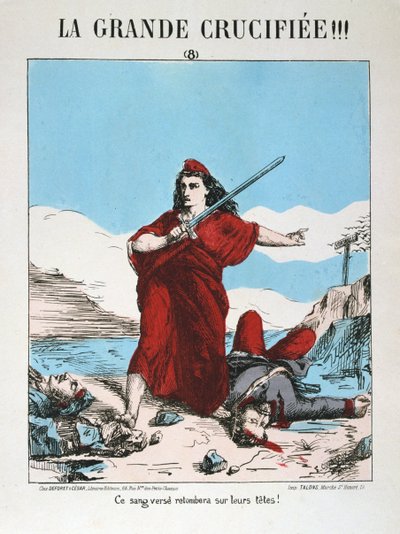 共和党のフランスの寓話、1871年。 作： E. Courtaux