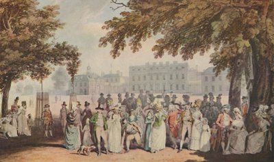 「セント ジェームズ パークの遊歩道、1790 年」、1920 年 作： E Daves