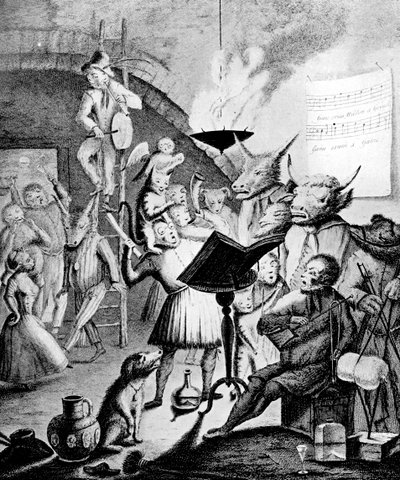 musicksチャームが熱狂的である場合、1730年。 作： E. Heemskirck