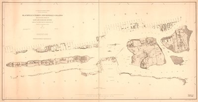 ブラックウェル島、ウォード島、ランドール島、隣接するイースト川とハーレム川の岸辺、ニューヨークの 51 番街からローレンスの Pt. 作： E. Hergesheimer