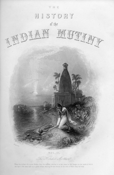 Hindooの母、c1860。 作： E. J. Portbury