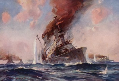 フォークランドの戦い：シャルンホルストの沈没 作： E. S. Hodgson