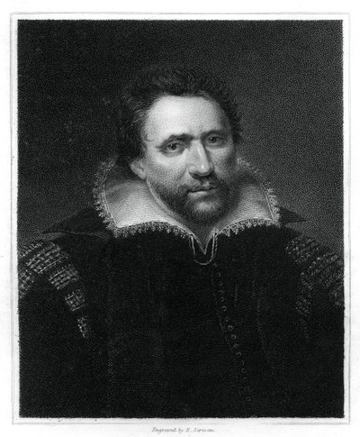 ベンジャミンジョンソン、イギリスのルネサンス劇、詩人、俳優、1834年。 作： E. Scriven