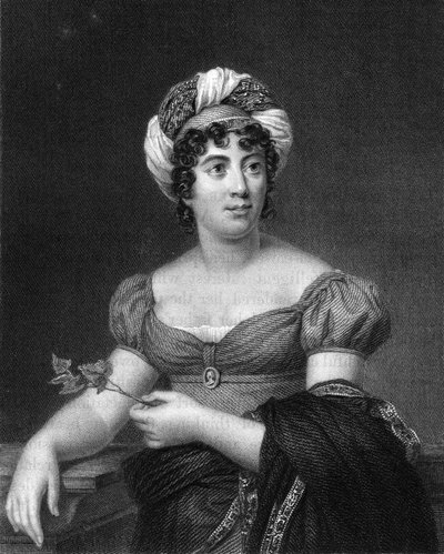 ジャーメイン・ド・スタール、フランスの作家、小説家、政治宣伝者、1836年。 作： E. Scriven