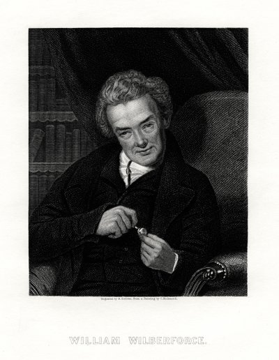 ウィリアム・ウィルバーフォース、19世紀イギリスの奴隷制反対運動家。 作： E. Scriven