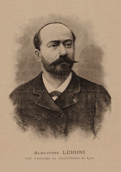 作曲家アレクサンドル・ルイジーニの肖像 1850-1906, 1887. 作： E. Sédard