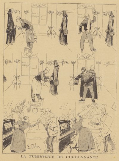 夫に愛人がいると誤って疑う妻 作： E. Thelem
