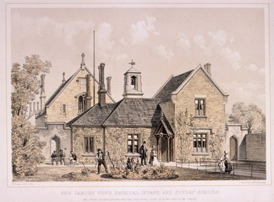 カムデンタウン日曜学校、ロンドン、c1870 作： E Walker