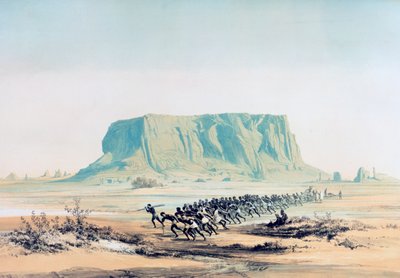 「バルカル山の眺め」、スーダン、1842～1845年 作： E Weidenbach