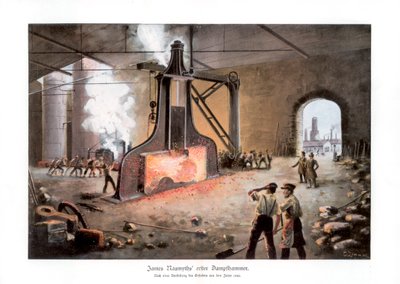 James Nasmyth のスチーム ハンマー、1900 年。 作： E Zimmer