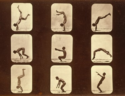アスリート。 「Animal Locomotion」シリーズの不規則な作品、1881年頃 作： Eadweard Muybridge