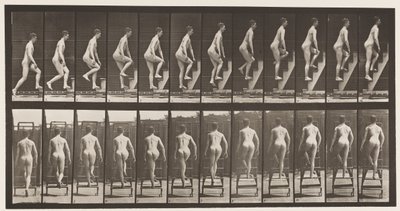 プレート109。上行脚立、1872〜1885 作： Eadweard Muybridge