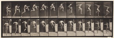 プレート153。ジャンプ;走り高跳び（靴） 作： Eadweard Muybridge