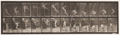 プレート157。ジャンプ。ツイストハイジャンプの実行 作： Eadweard Muybridge