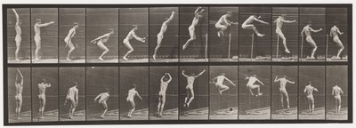 プレート161。ジャンプ;立ち高跳び 作： Eadweard Muybridge