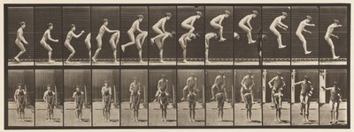 プレート168。ジャンプ;オーバーボーイズバック（リープフロッグ） 作： Eadweard Muybridge