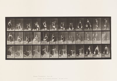 プレート234。水の入った洗面器を持ち上げて空にし、回転させる 作： Eadweard Muybridge