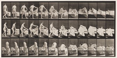 プレート 263.ベッドに入る 作： Eadweard Muybridge
