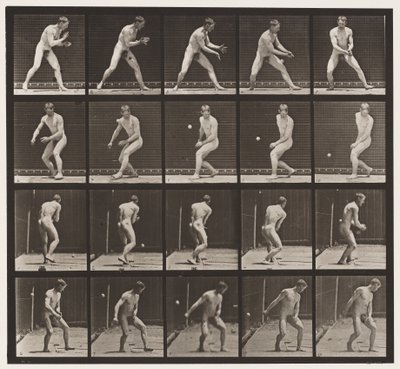 プレート288。野球。エラー 作： Eadweard Muybridge