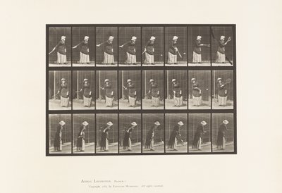 プレート297。ローンテニス 作： Eadweard Muybridge