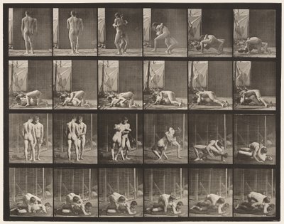 プレート346レスリング、ロック 作： Eadweard Muybridge