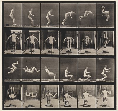 プレート363.Running Somersault、1885 作： Eadweard Muybridge