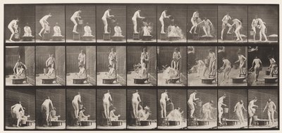 プレート408。2つのモデル 作： Eadweard Muybridge