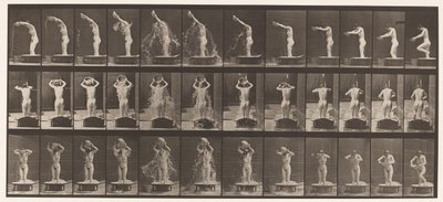 プレート409。頭上に水を注ぐ盆地 作： Eadweard Muybridge