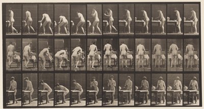 プレート435。アイロン服 作： Eadweard Muybridge