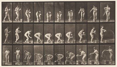 プレート440。かがむとすすぐタンブラー 作： Eadweard Muybridge