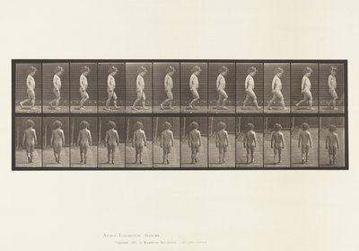 プレート467.子供、ウォーキング、1885 作： Eadweard Muybridge