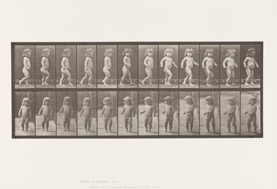プレート468歩く子供 作： Eadweard Muybridge