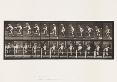 プレート 473子供、2階を歩く 作： Eadweard Muybridge