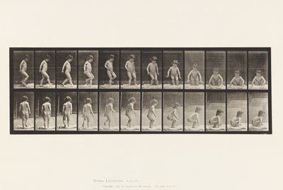 プレート476.子供、地面に座る 作： Eadweard Muybridge